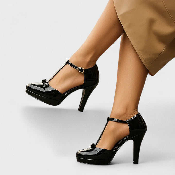 Velena - Tacones de plataforma con tira en T