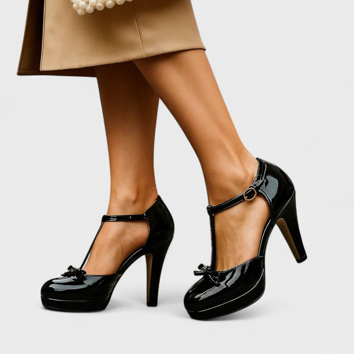Velena - Tacones de plataforma con tira en T