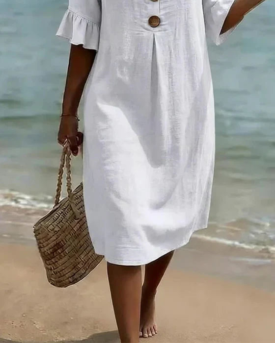 Jonquil - Vestido casual con botones al frente