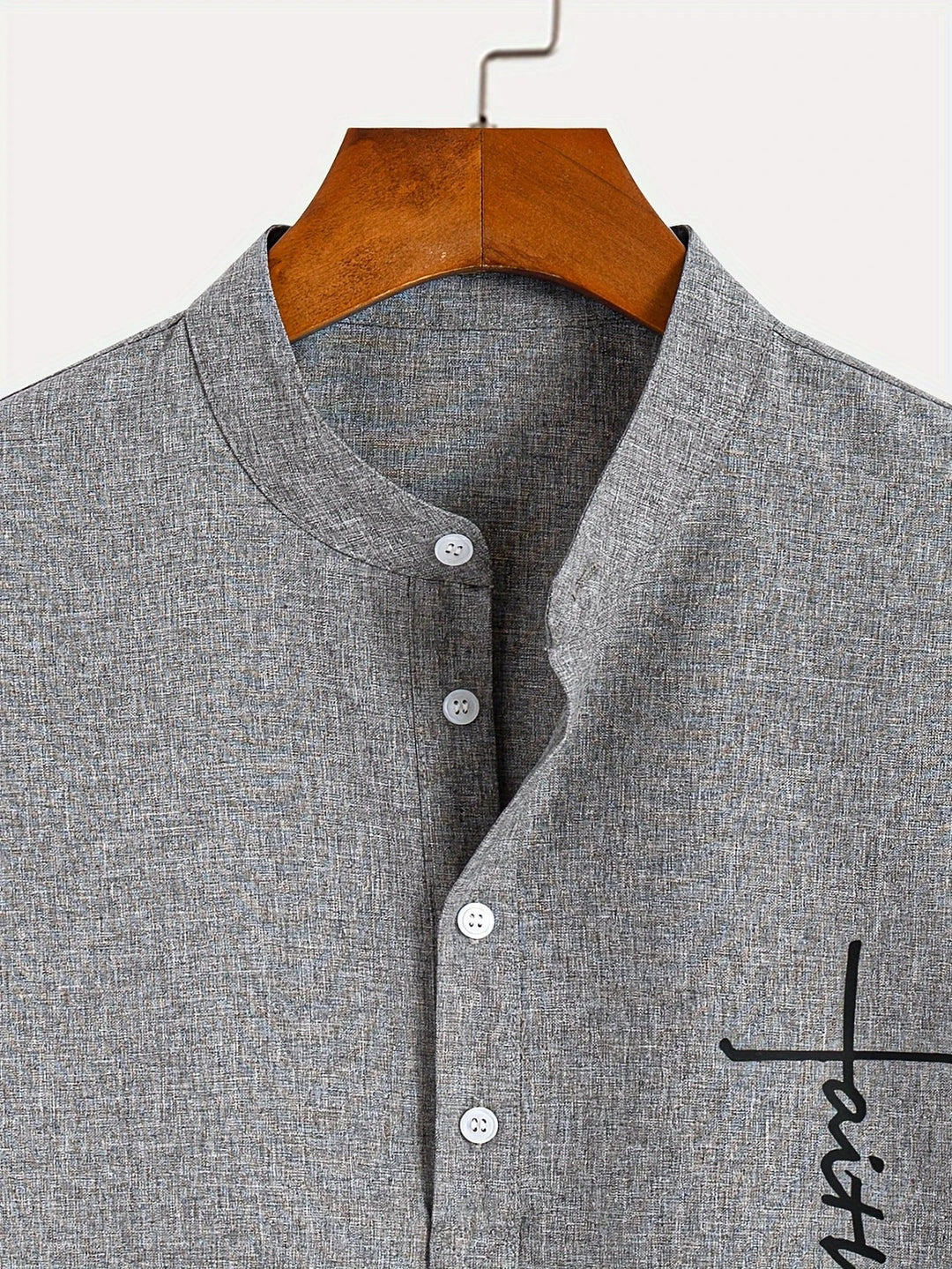 Harlan - Camisa texturizada de cuello alto