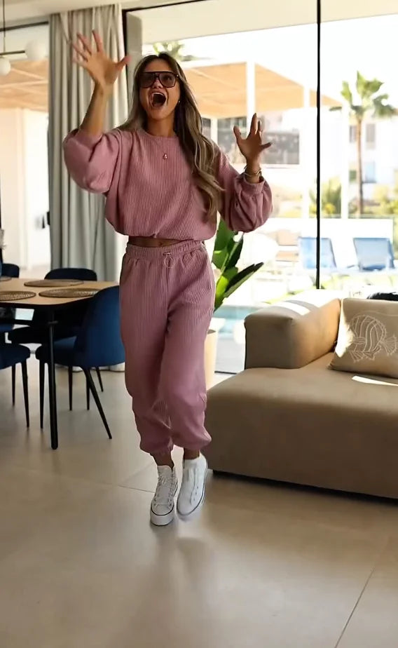 Nirell - Conjunto coordinado de punto de dos piezas