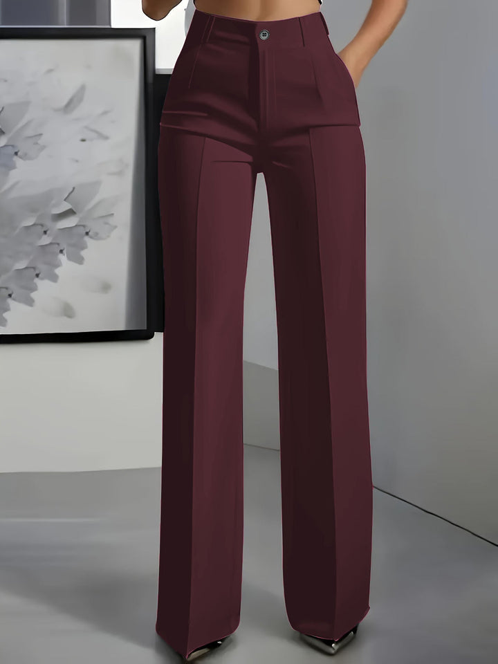 Adorisse - Pantalón sastre de pierna ancha y tiro alto