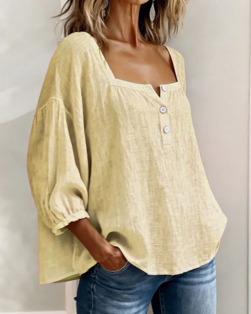 Zoya - Blusa de lino fresca