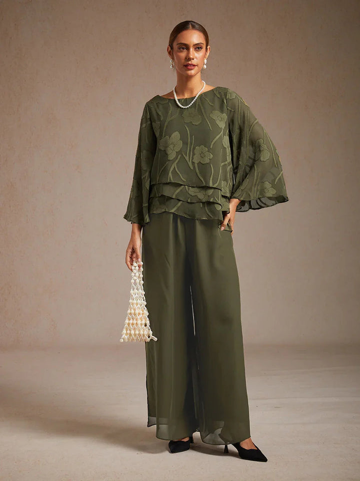 Tairess - Pantalón de pierna ancha