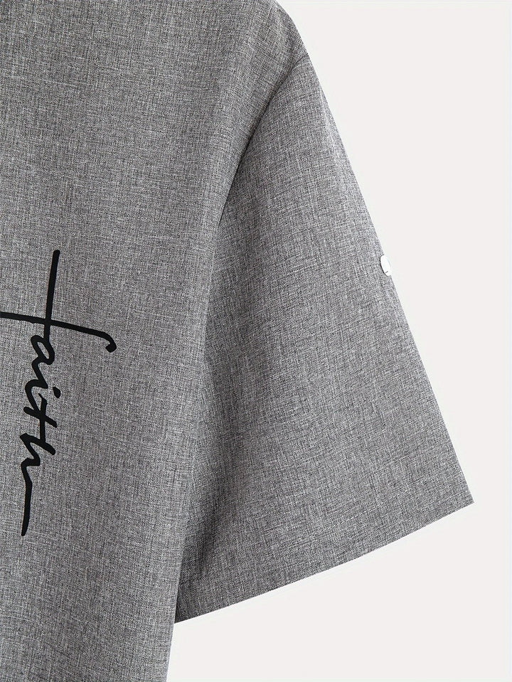 Harlan - Camisa texturizada de cuello alto
