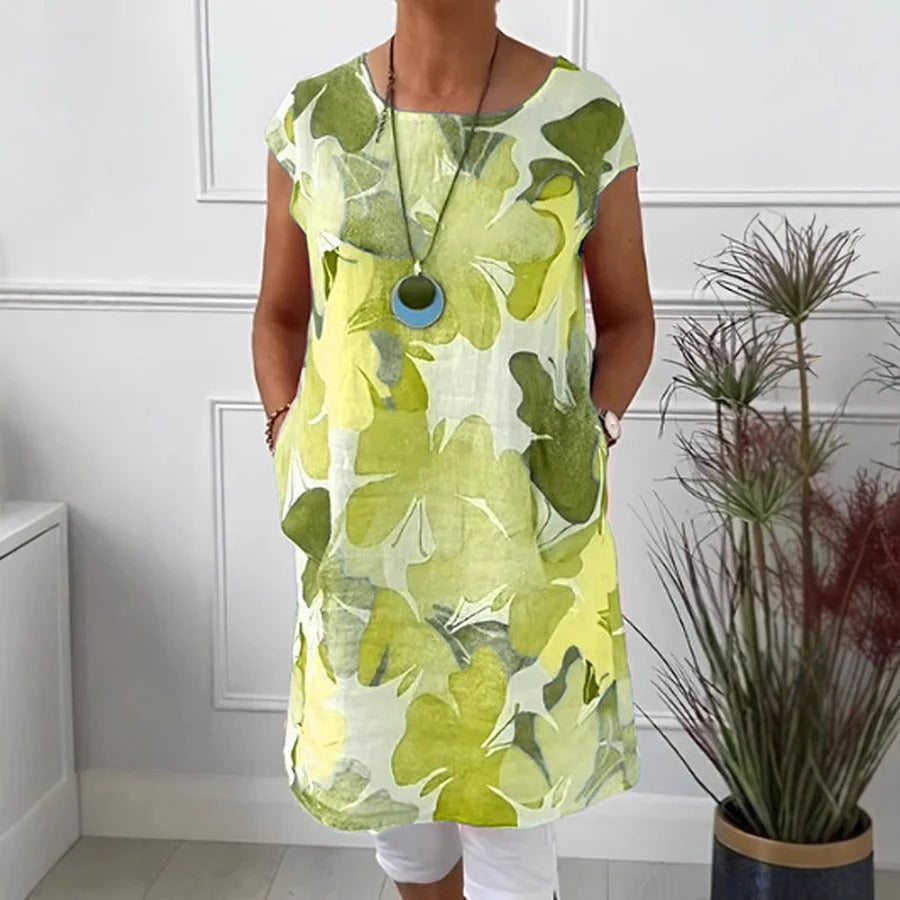 Raelynn - Vestido floral elegante y casual