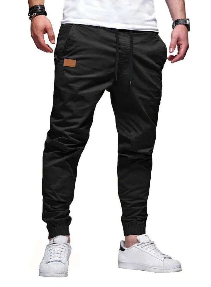 Xavier - Pantalones jogger entallados con jareta