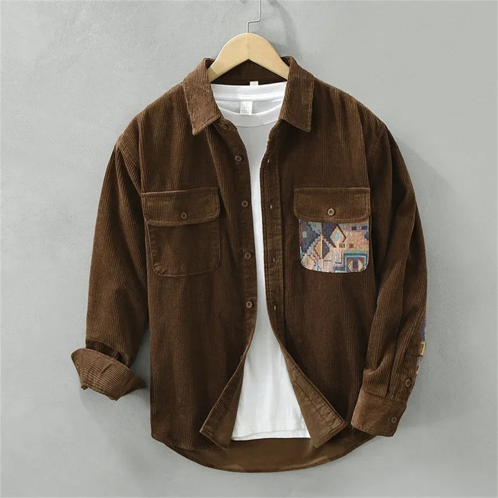 Tero - Camisa de pana texturizada