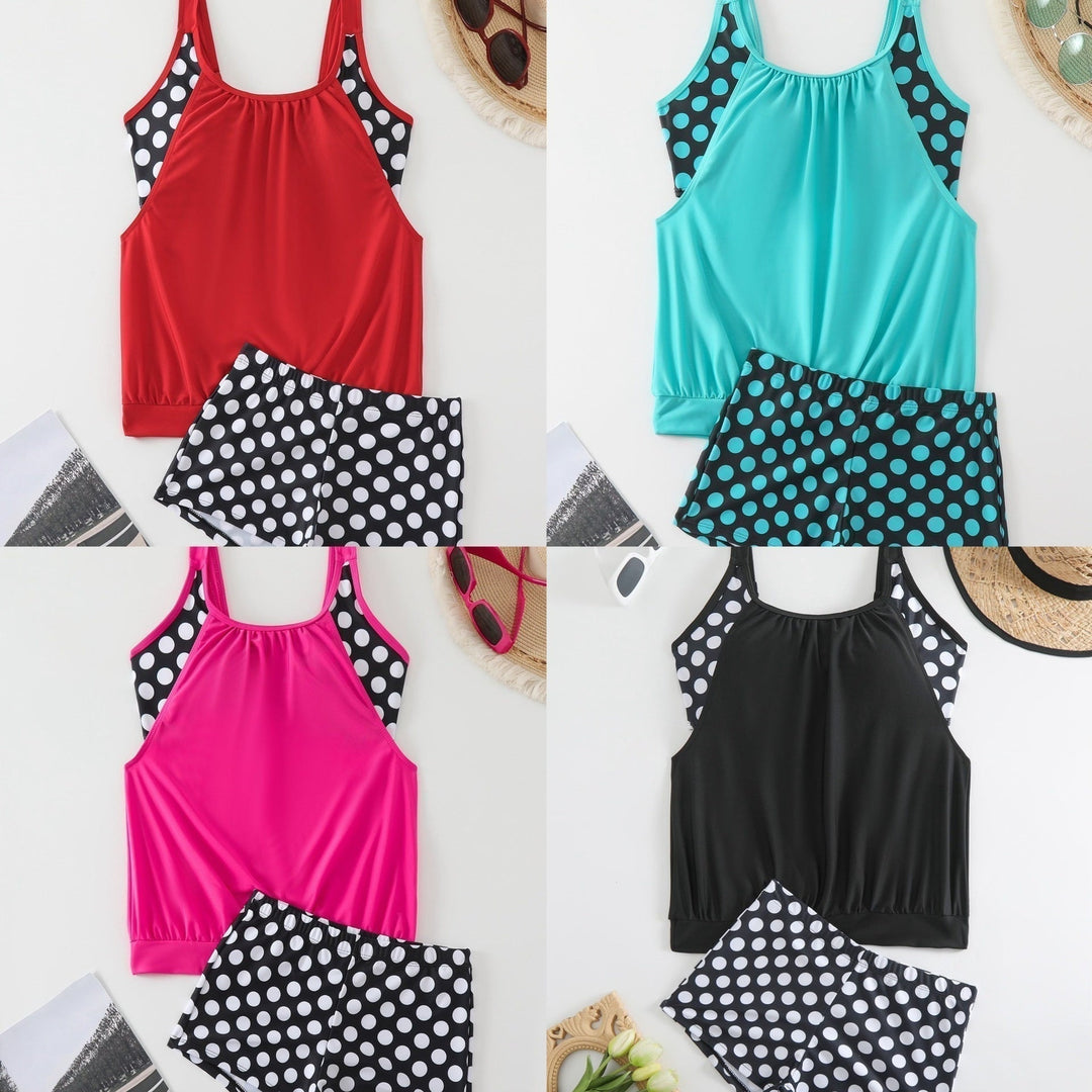 Celandine - Conjunto de bikini retro de secado rápido con estampado de lunares