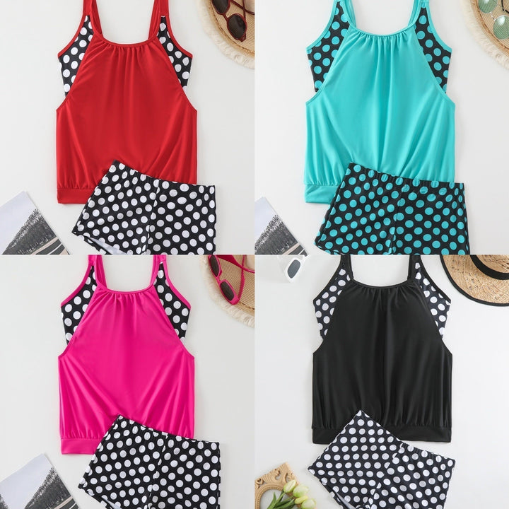 Celandine - Conjunto de bikini retro de secado rápido con estampado de lunares