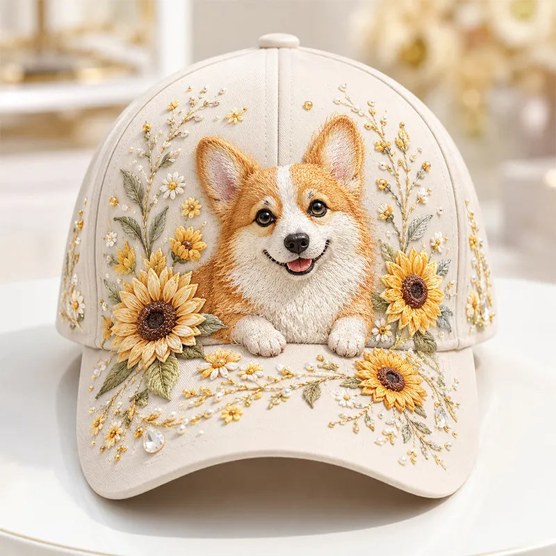 Arlena - Gorra con motivo ecuestre floral