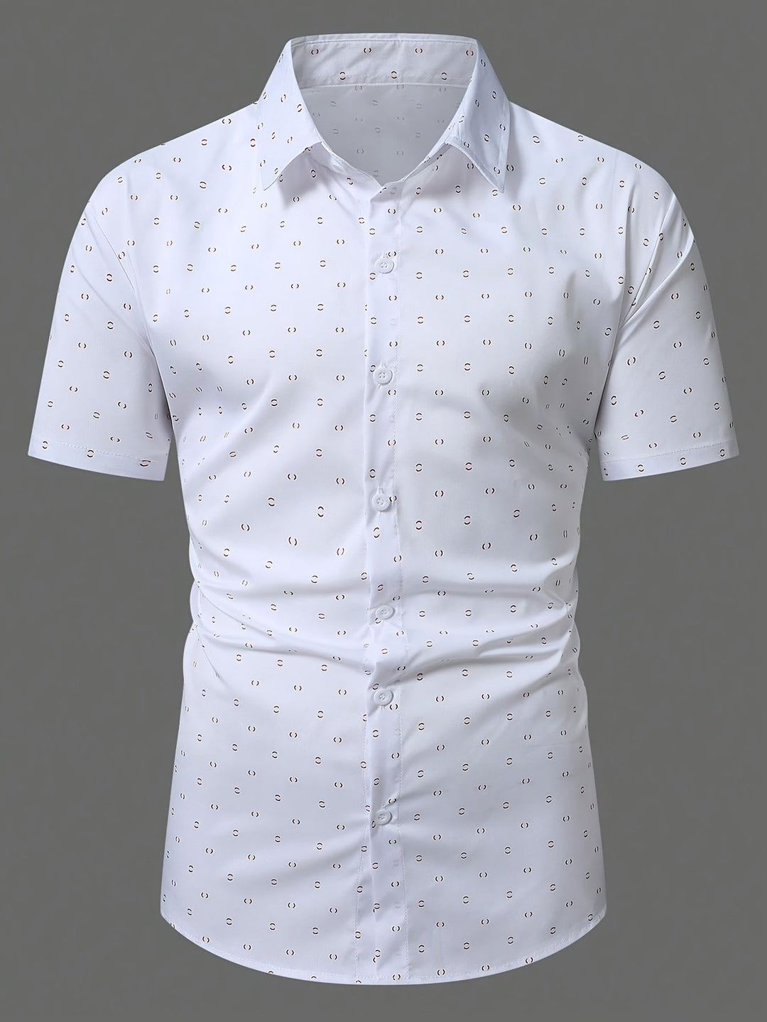 Rowen - Camisa de manga corta de tacto suave estampada