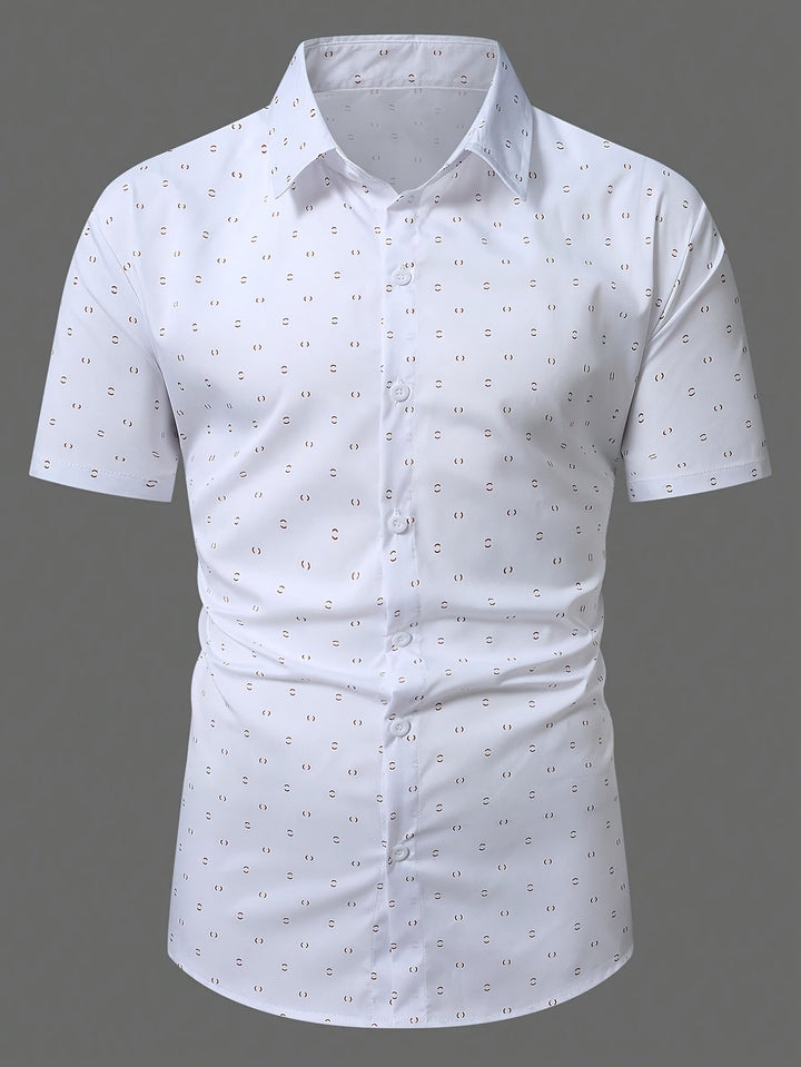 Rowen - Camisa de manga corta de tacto suave estampada