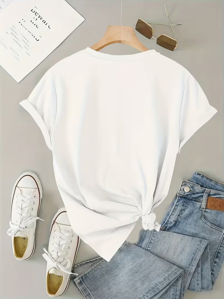 Sarai - Playera gráfica Corazón de Café