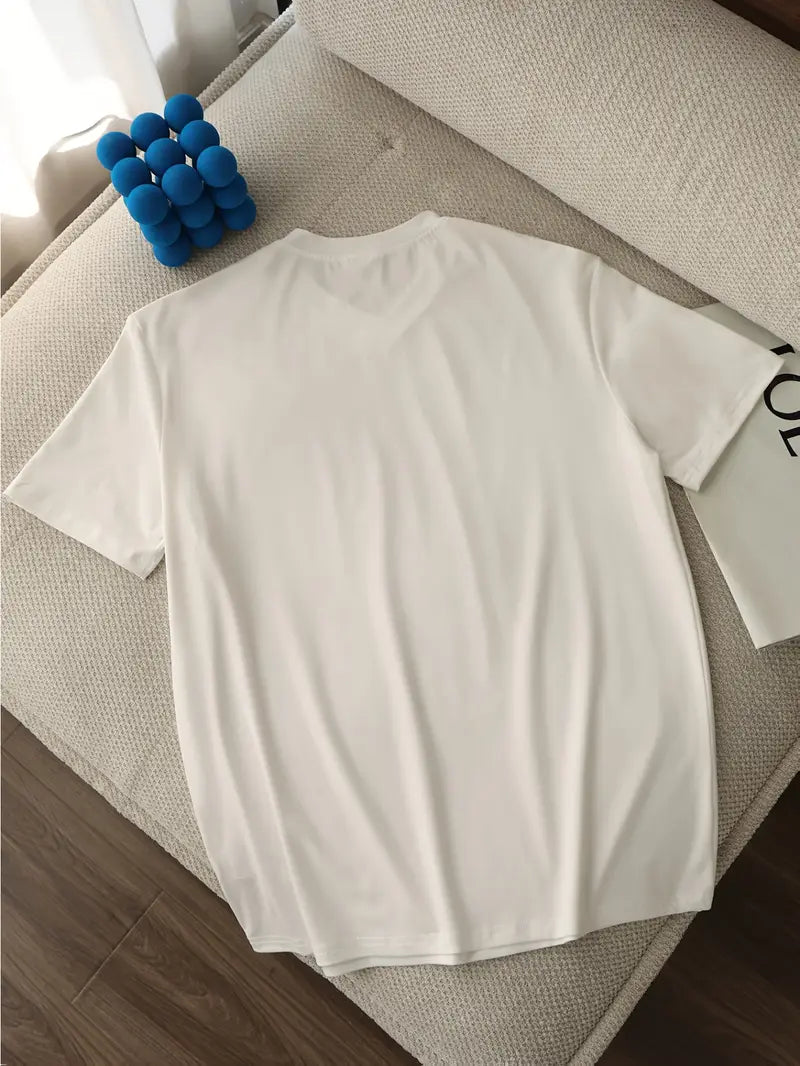 Trevor - Playera de cuello en V suave al tacto