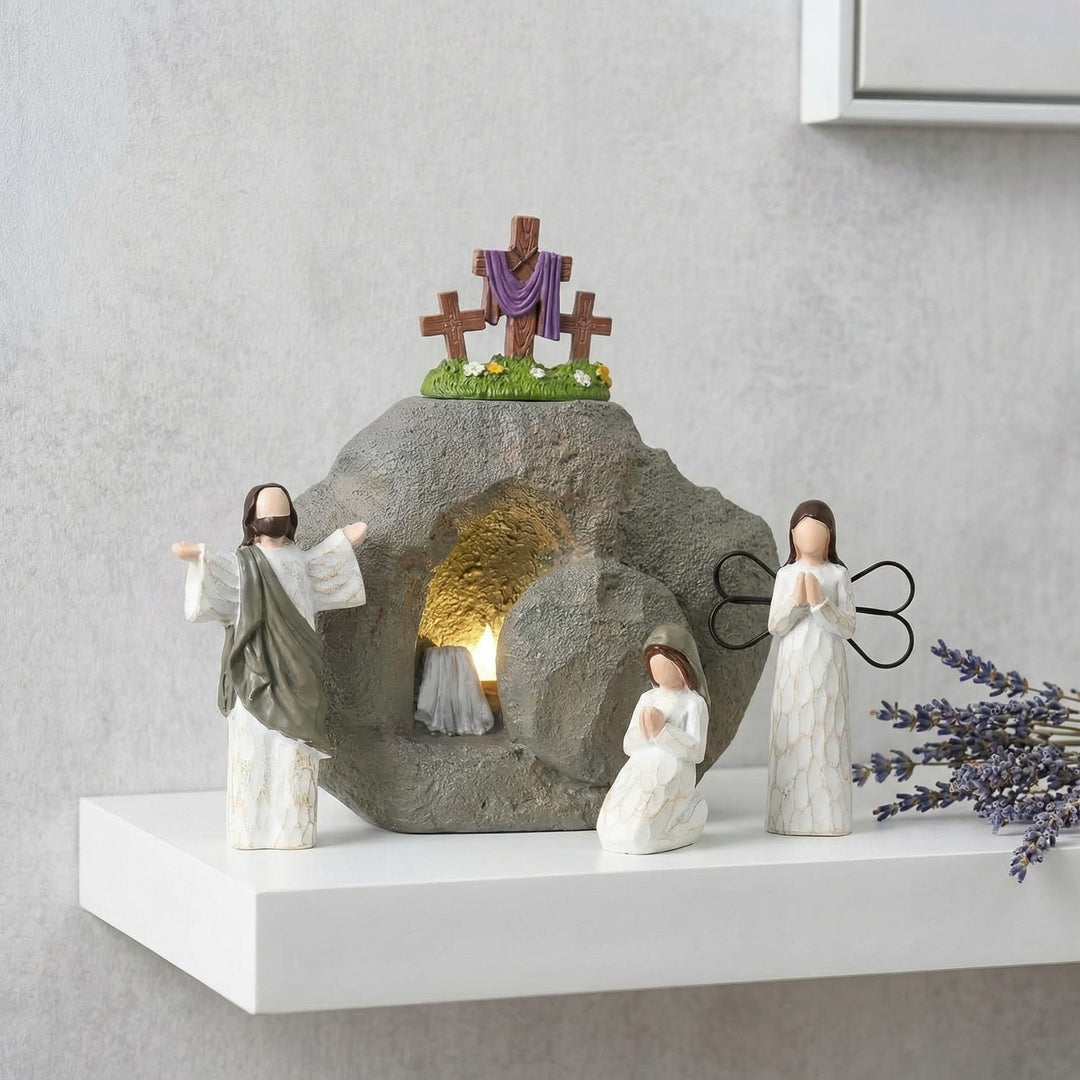 Celinea - Set decorativo de escena de la Resurrección de Pascua