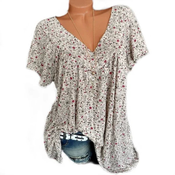 Talisyn - Blusa de lino de tacto suave