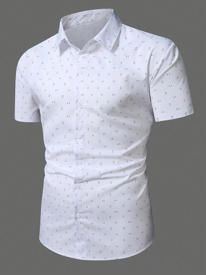 Rowen - Camisa de manga corta de tacto suave estampada