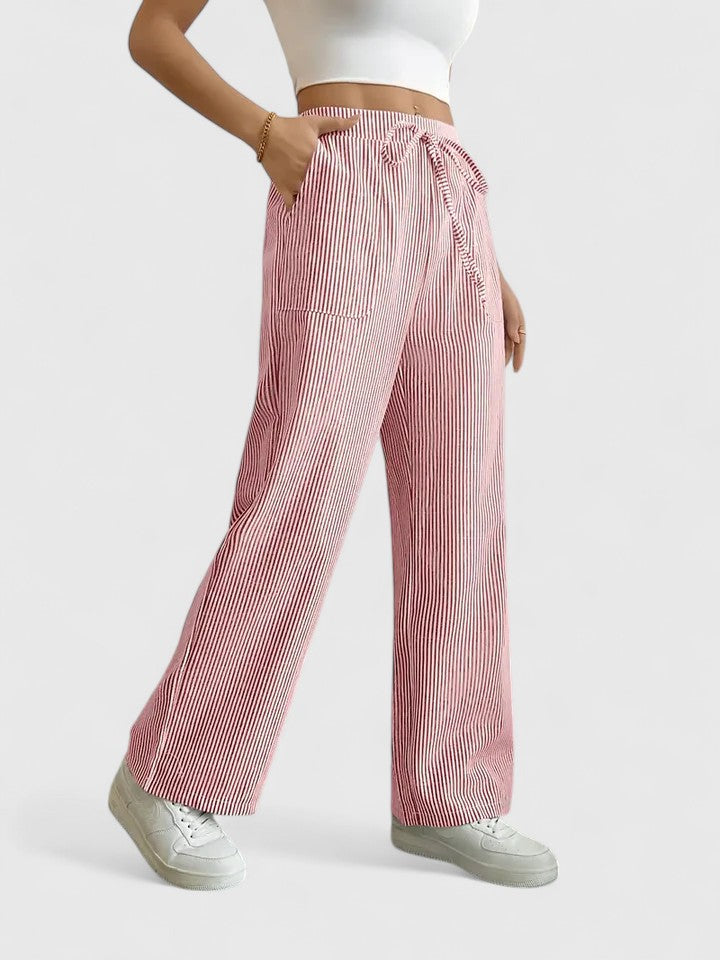 Chelsea - Pantalones con cordón ajustable de tacto suave