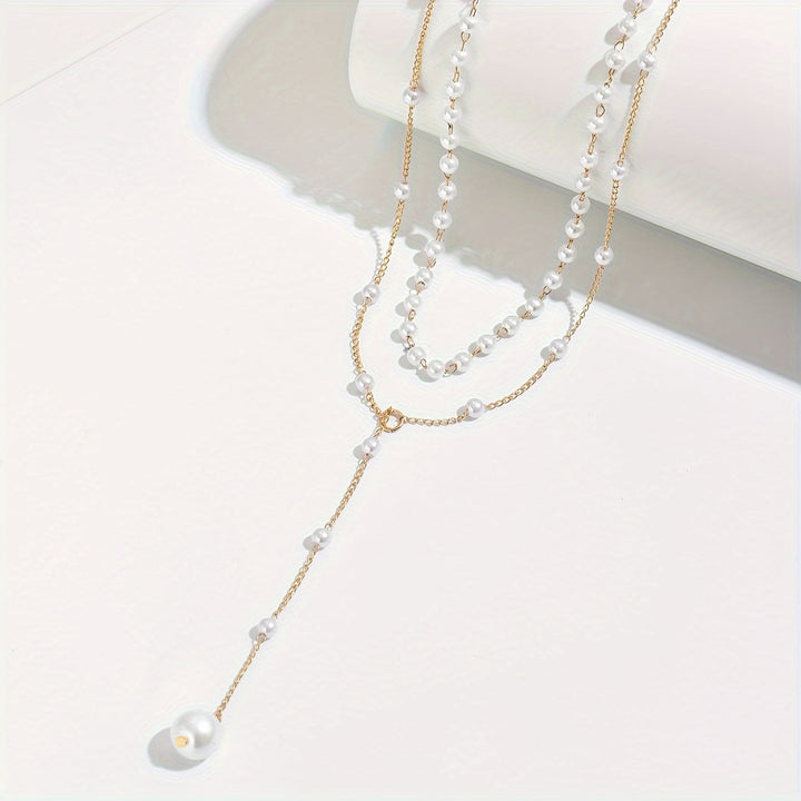Mylah - Collar con perlas en capas