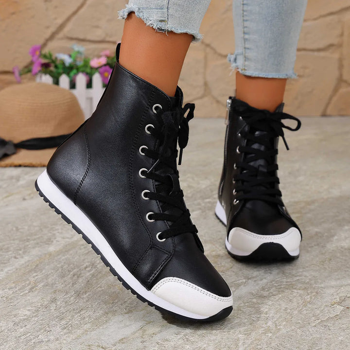 Deloriane - Botines casuales con agujetas