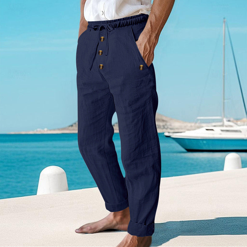 Seymour - Pantalón de verano con jareta ajustable