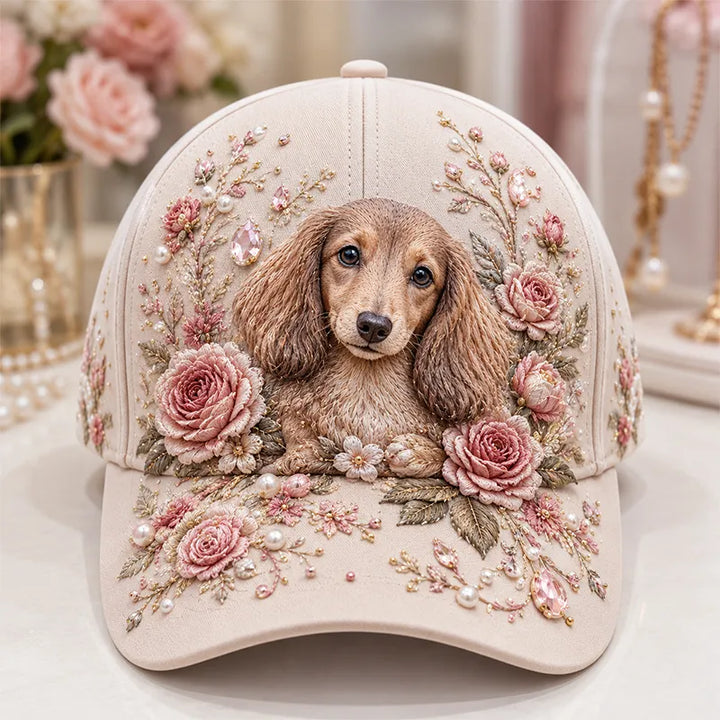 Arlena - Gorra con motivo ecuestre floral