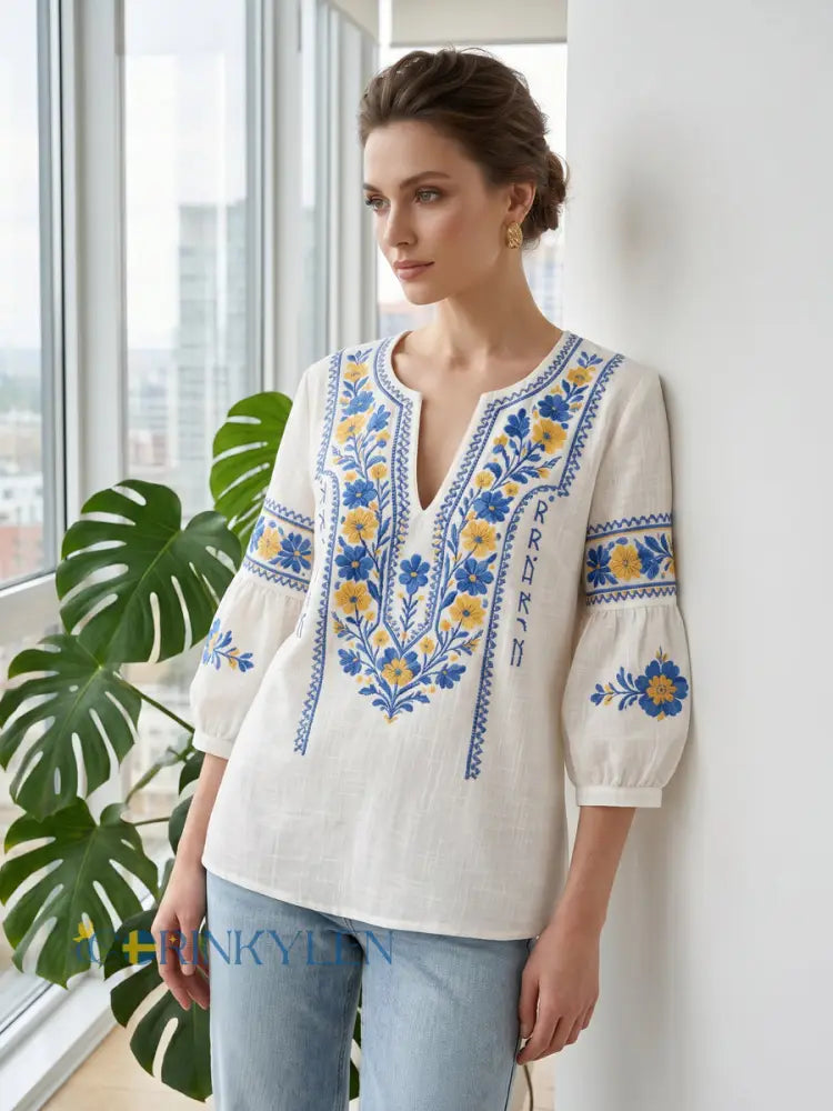 Everly - Blusa floral, suave al tacto