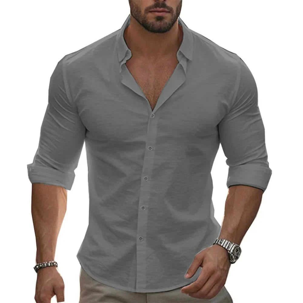 Harcroft - Camisa de lino ligera