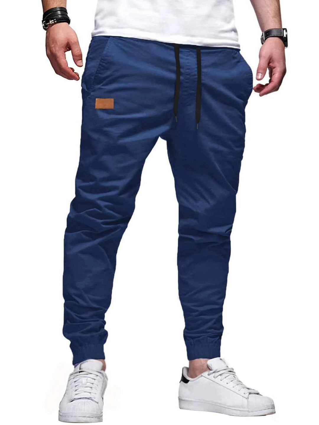 Xavier - Pantalones jogger entallados con jareta