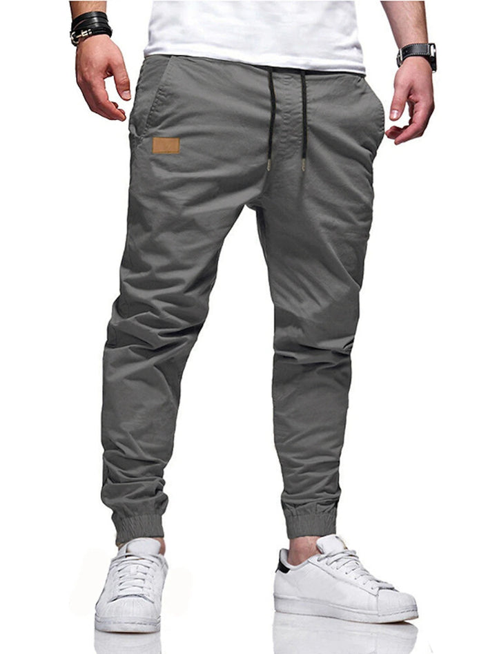 Xavier - Pantalones jogger entallados con jareta