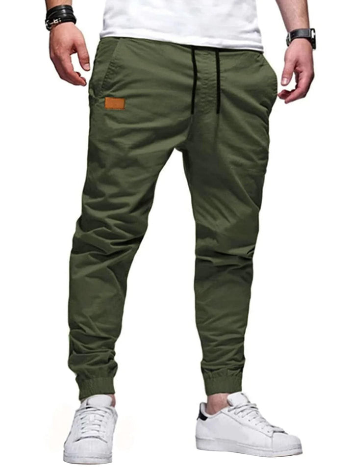 Xavier - Pantalones jogger entallados con jareta