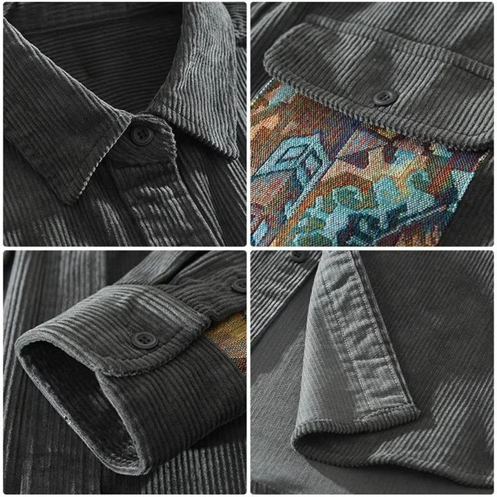 Tero - Camisa de pana texturizada