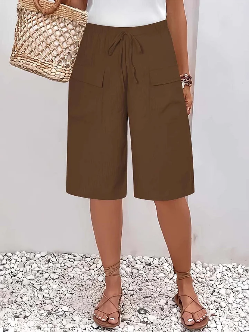 Nyla - Shorts de tacto suave con cintura ajustable
