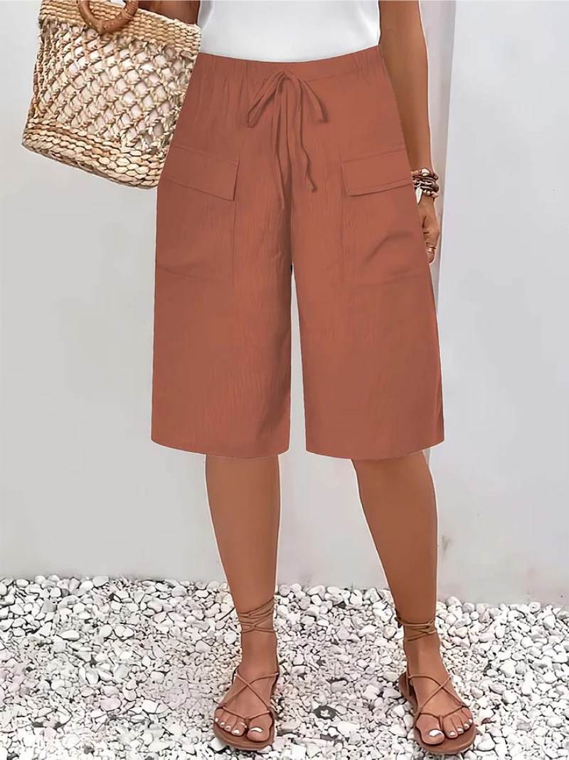 Nyla - Shorts de tacto suave con cintura ajustable
