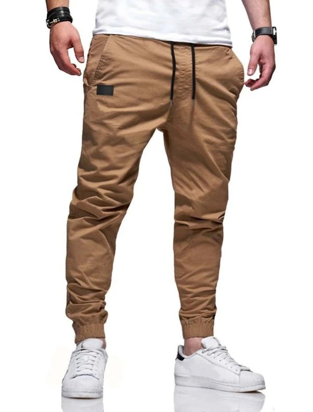 Xavier - Pantalones jogger entallados con jareta