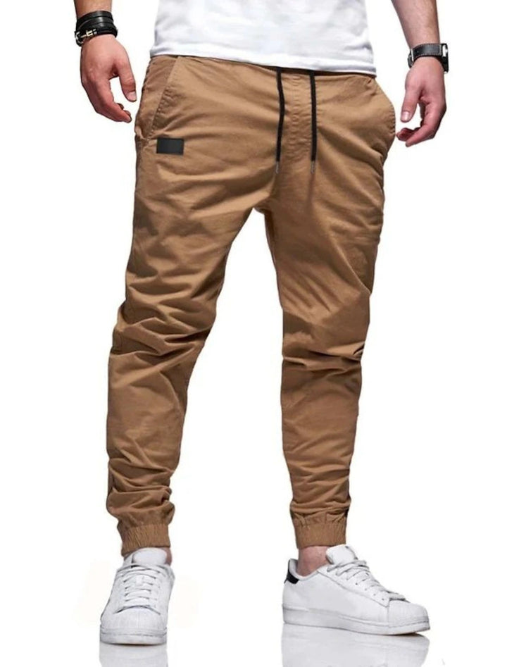 Xavier - Pantalones jogger entallados con jareta