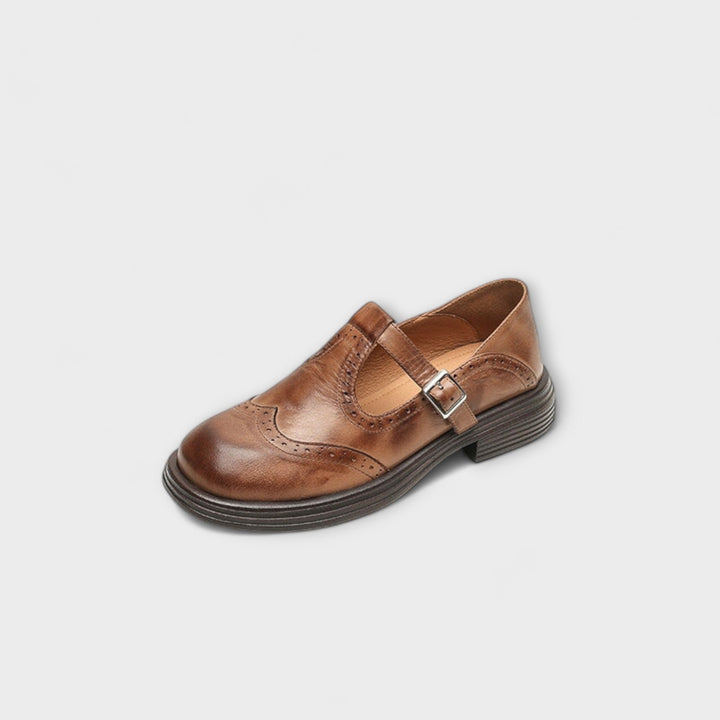 Elizabeth - elegantes merceditas de piel