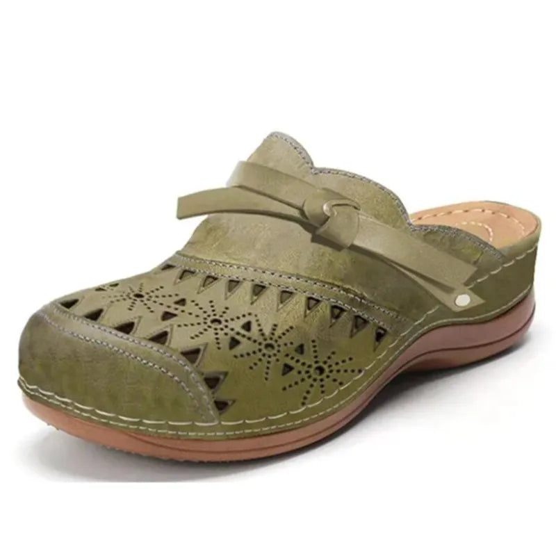 Mallory - Zuecos cómodos con diseño calado
