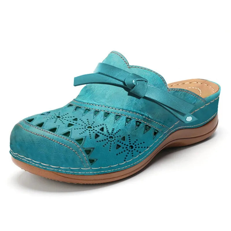 Mallory - Zuecos cómodos con diseño calado