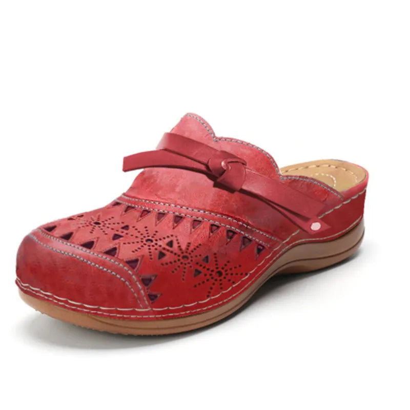 Mallory - Zuecos cómodos con diseño calado