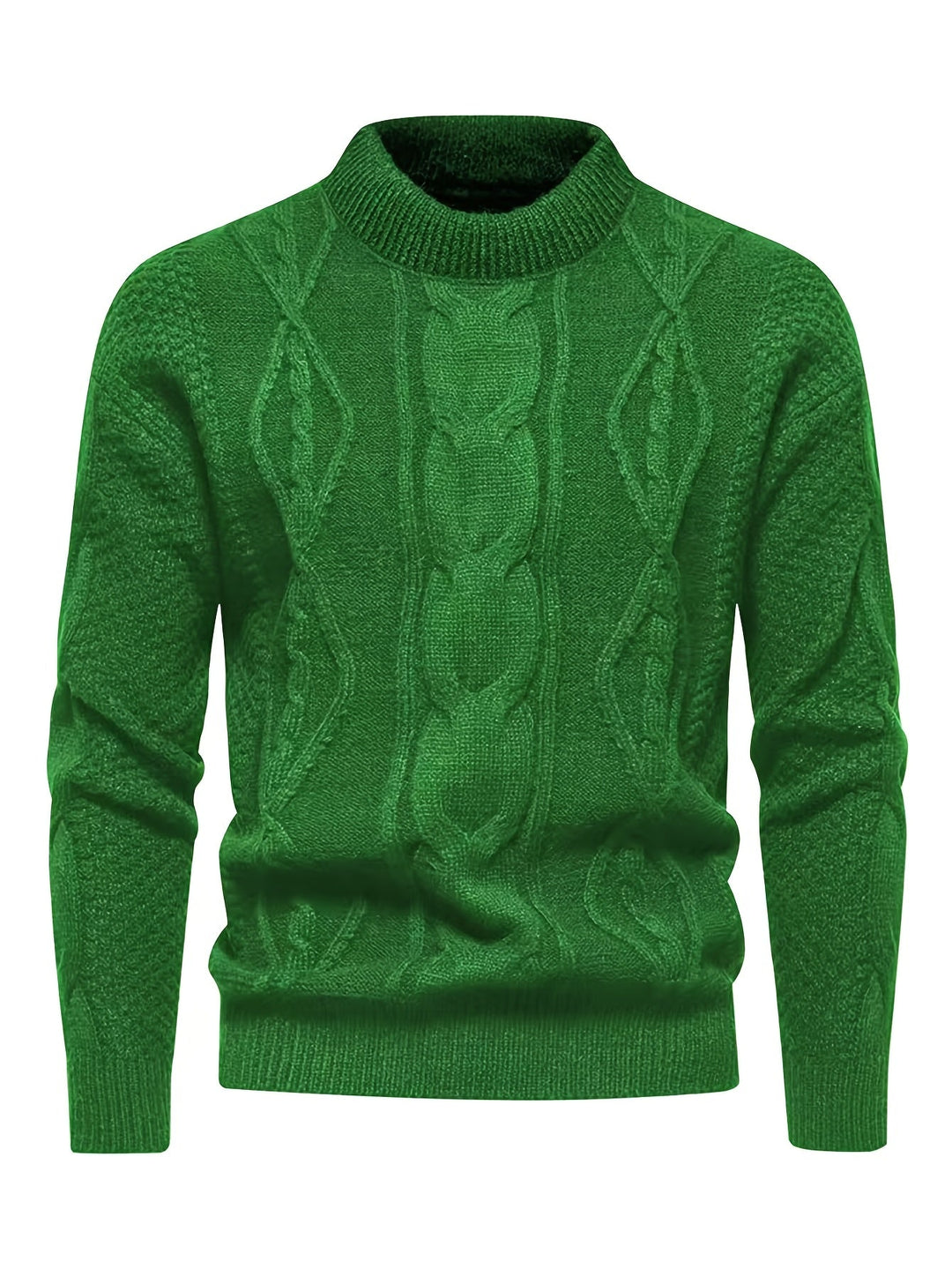 Kael - Suéter de punto trenzado con cuello semi alto