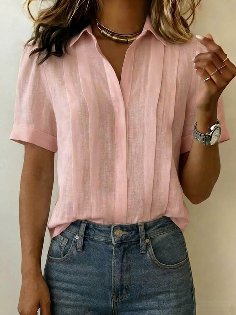 Ionea - Camisa de manga corta abotonada