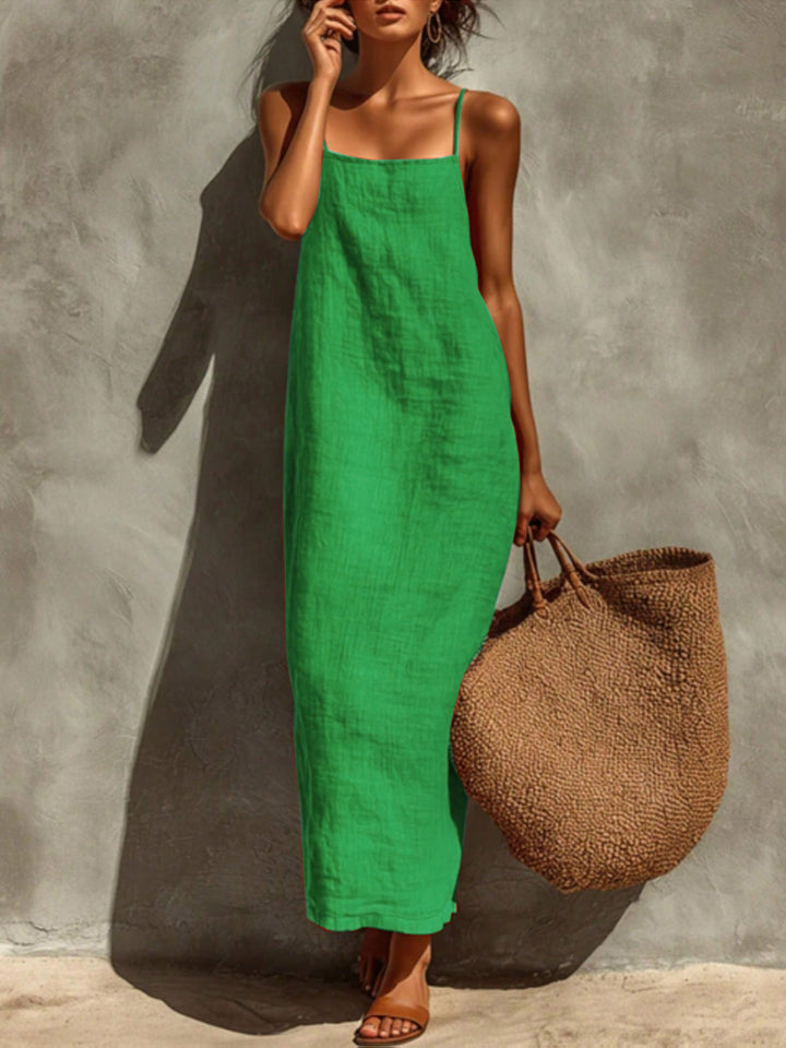 Ismeralda - Vestido maxi ligero de tirantes