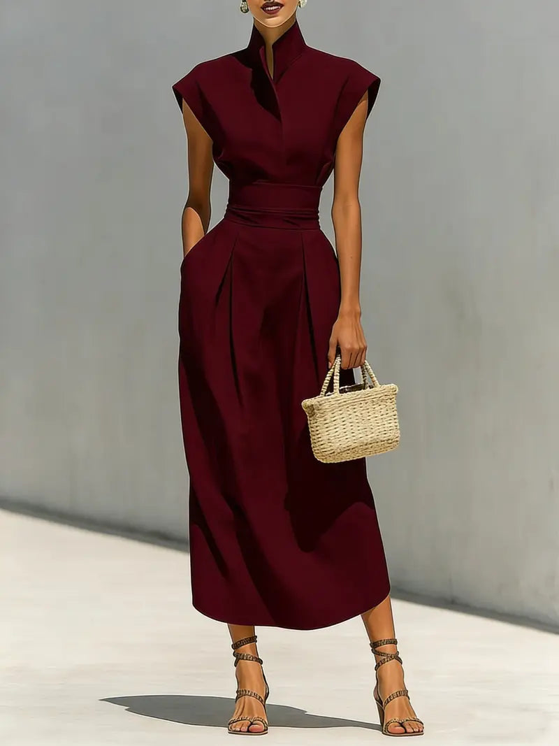 Kiera - Vestido midi estructurado