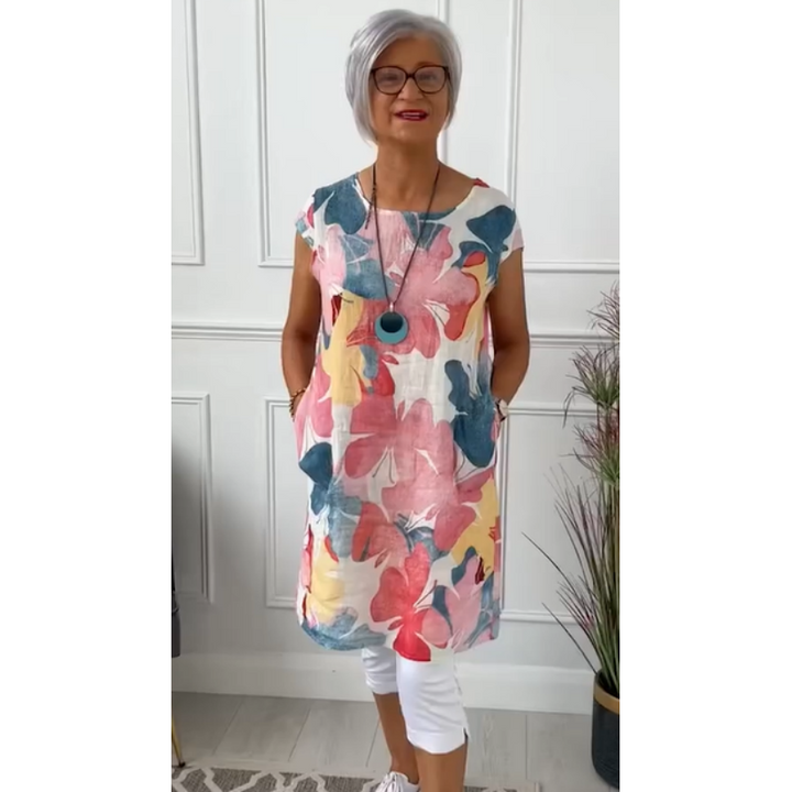 Raelynn - Vestido floral elegante y casual
