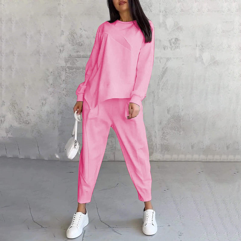 Eulavie - Conjunto lounge oversize de tacto suave
