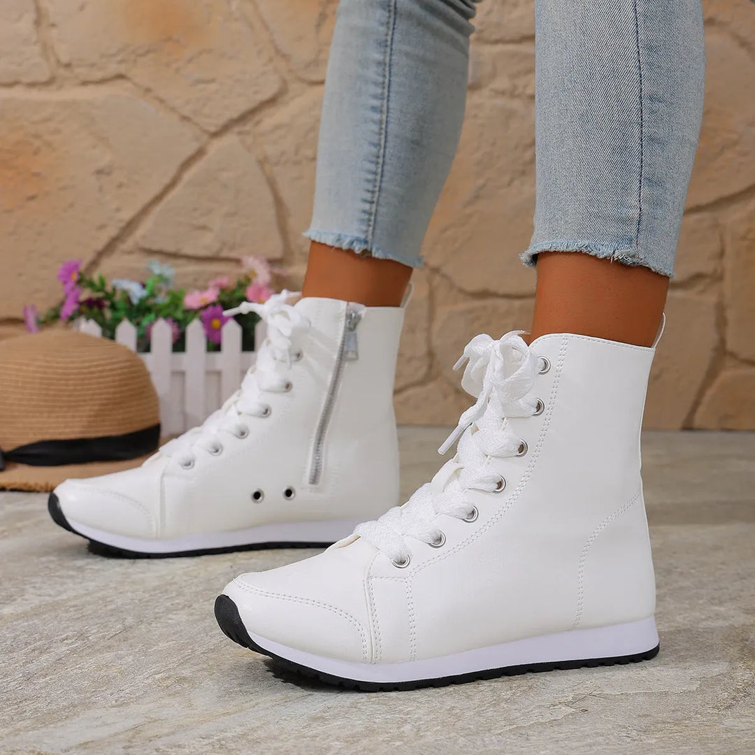Deloriane - Botines casuales con agujetas