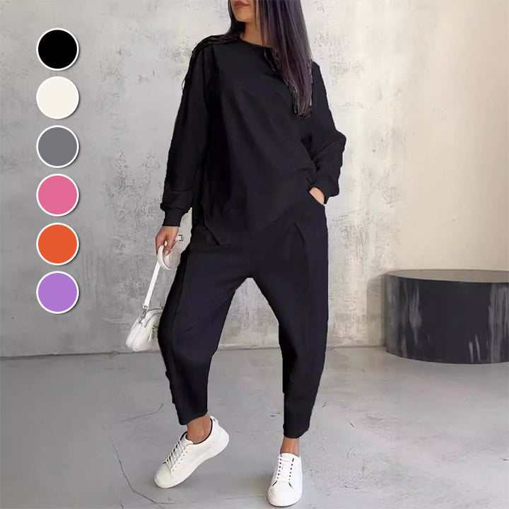 Eulavie - Conjunto lounge oversize de tacto suave
