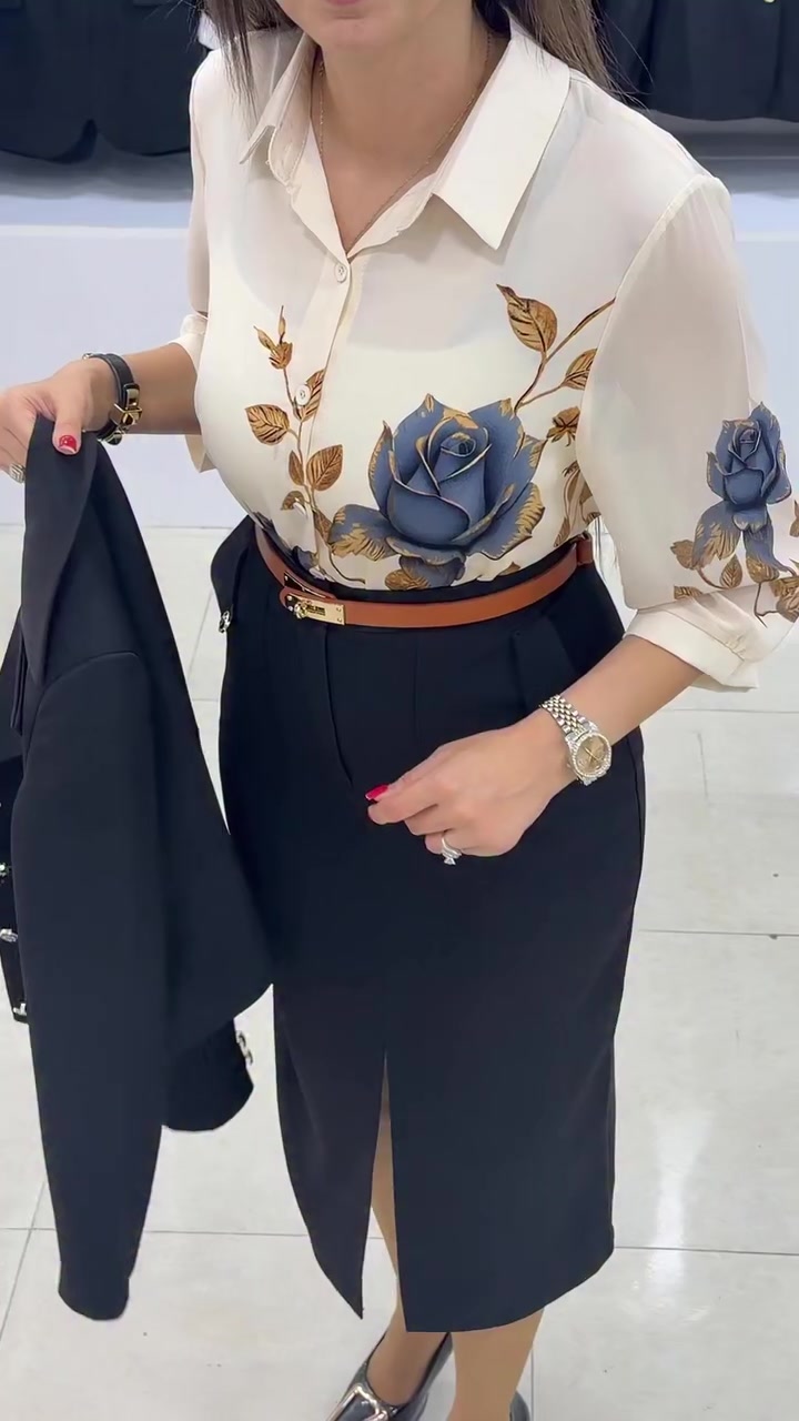 Xavina - Conjunto de blazer y falda hecho a la medida